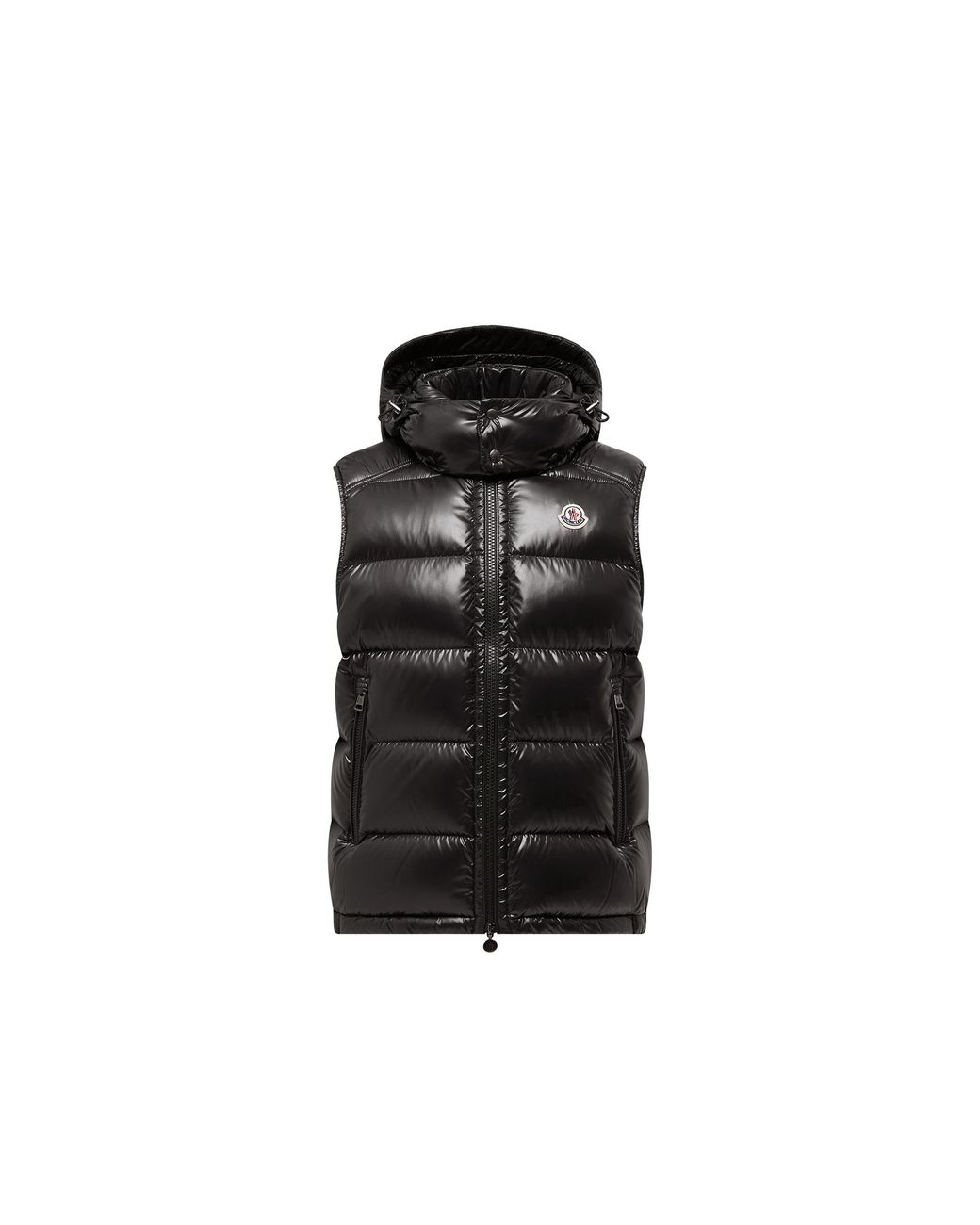 Moncler Black Moncler Bormes Hooded Down Gilet for men