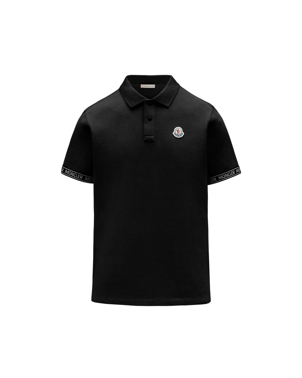 Moncler Polo Shirt With Lettering in Black for Men | Lyst