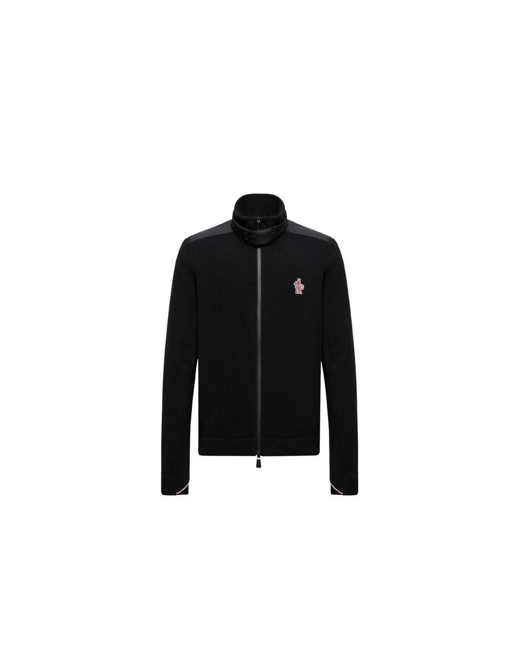 Moncler Black Moncler Fleece Zip-Up Sweatshirt for men