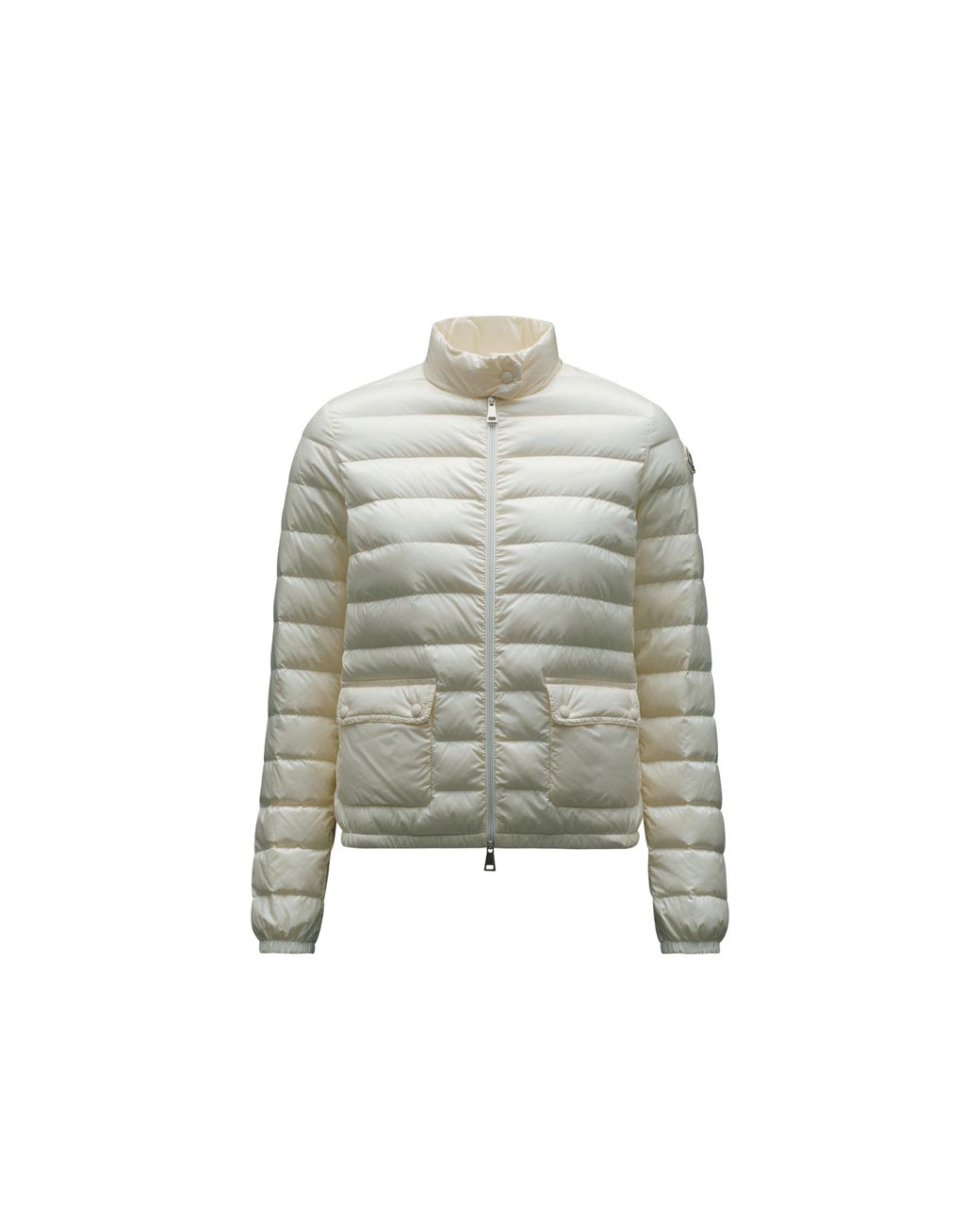 Moncler Lans Short Down Jacket in White | Lyst