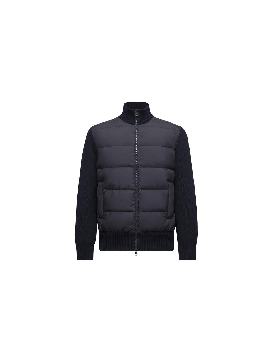 Moncler Blue Moncler Padded Wool Zip-Up Cardigan for men