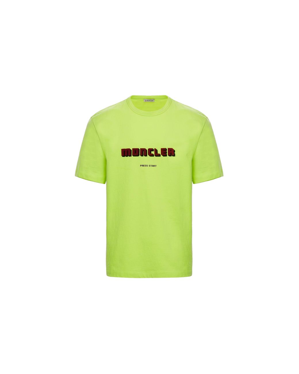 Moncler Cotton T-shirt in Acid Green (Green) for Men | Lyst
