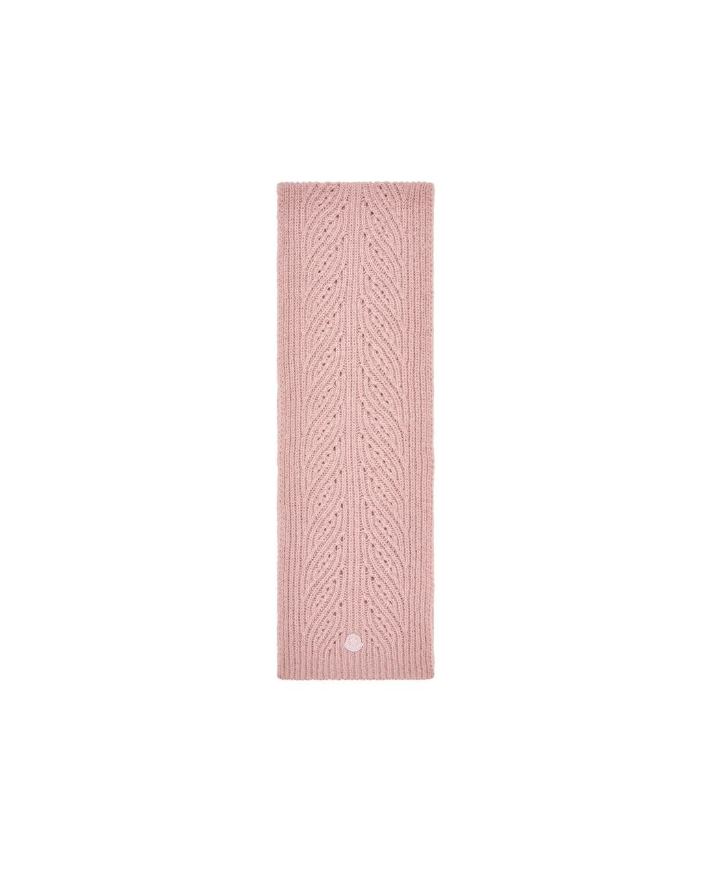 Moncler Pink Moncler Wool Blend Scarf