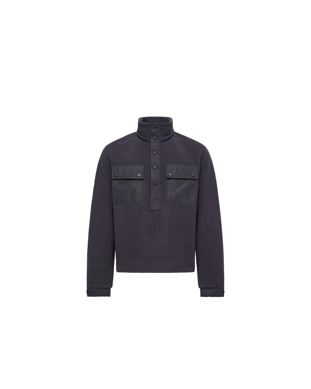 Moncler Blue Moncler Polartec Zip-Up Sweatshirt for men