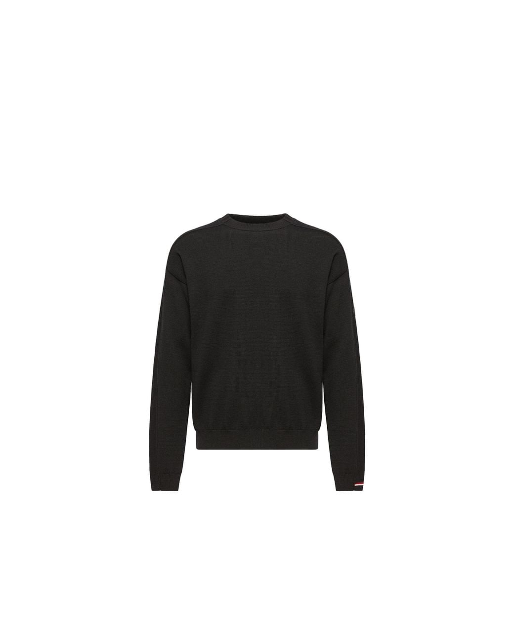Moncler Black Moncler Logo Wool Jumper for men