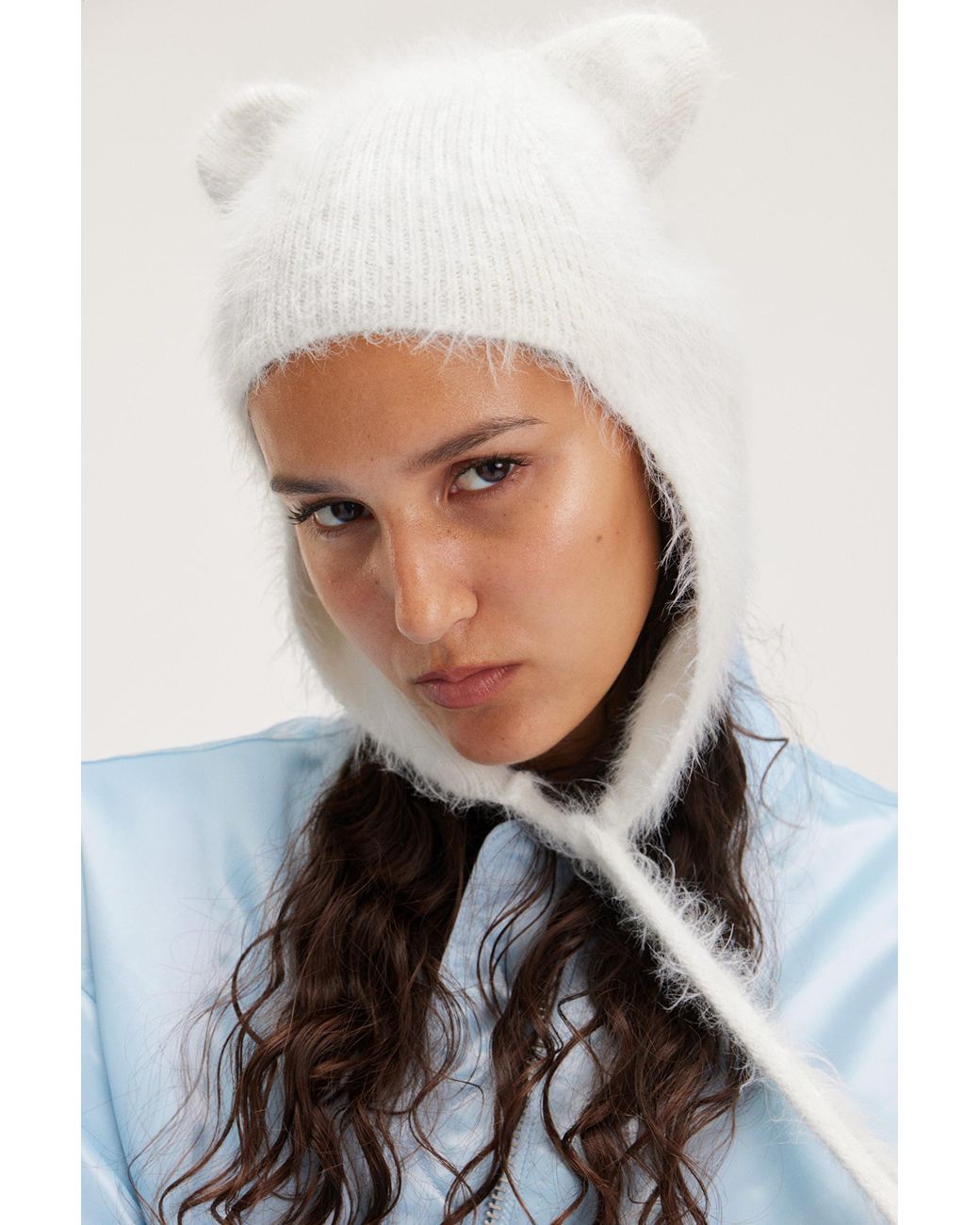Monki Furry Teddy Bonnet in Black Lyst Canada