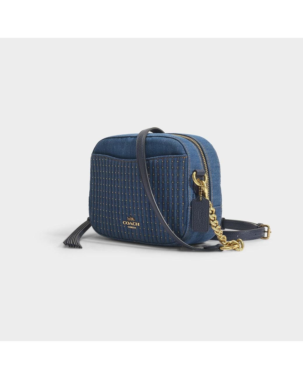 Coach Jes Crossbody Camera Bag in Denim & Navy Blue Leather Coach 6519 –  Essex Fashion House