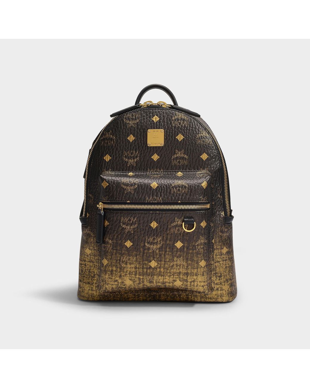 MCM Rucksack Stark Gradation Visetos 32 in goldenem Monogram Canvas in