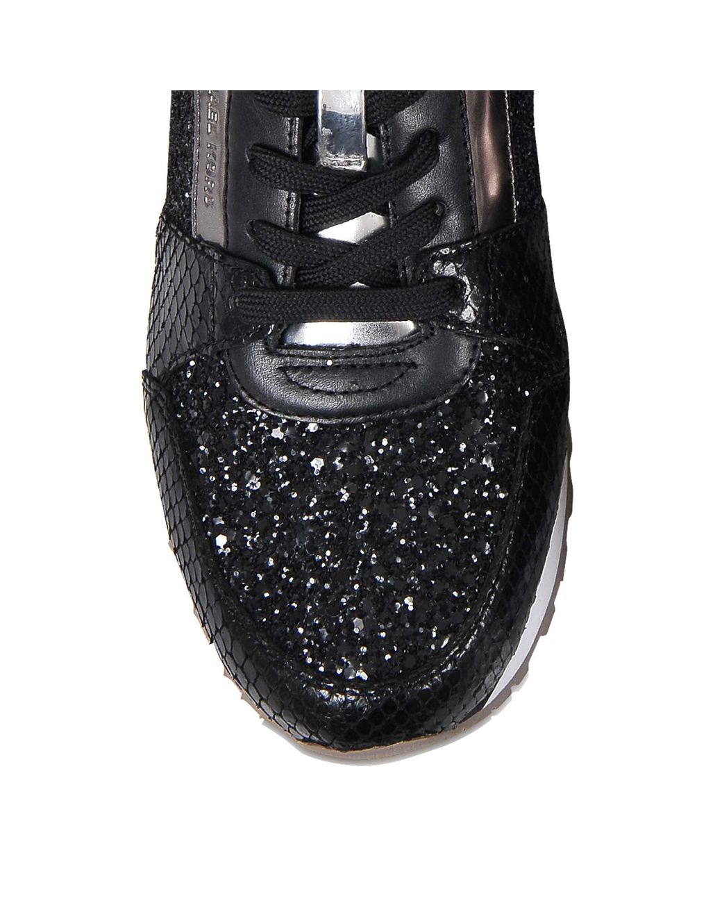 lodret skille sig ud Kunstig MICHAEL Michael Kors Billie Glitter Sneakers in Black | Lyst