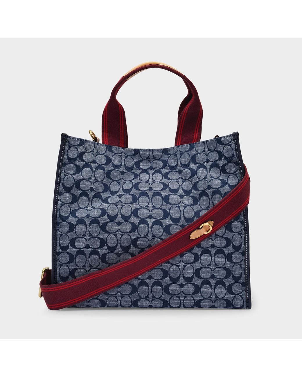 Coach tote chambray hot sale