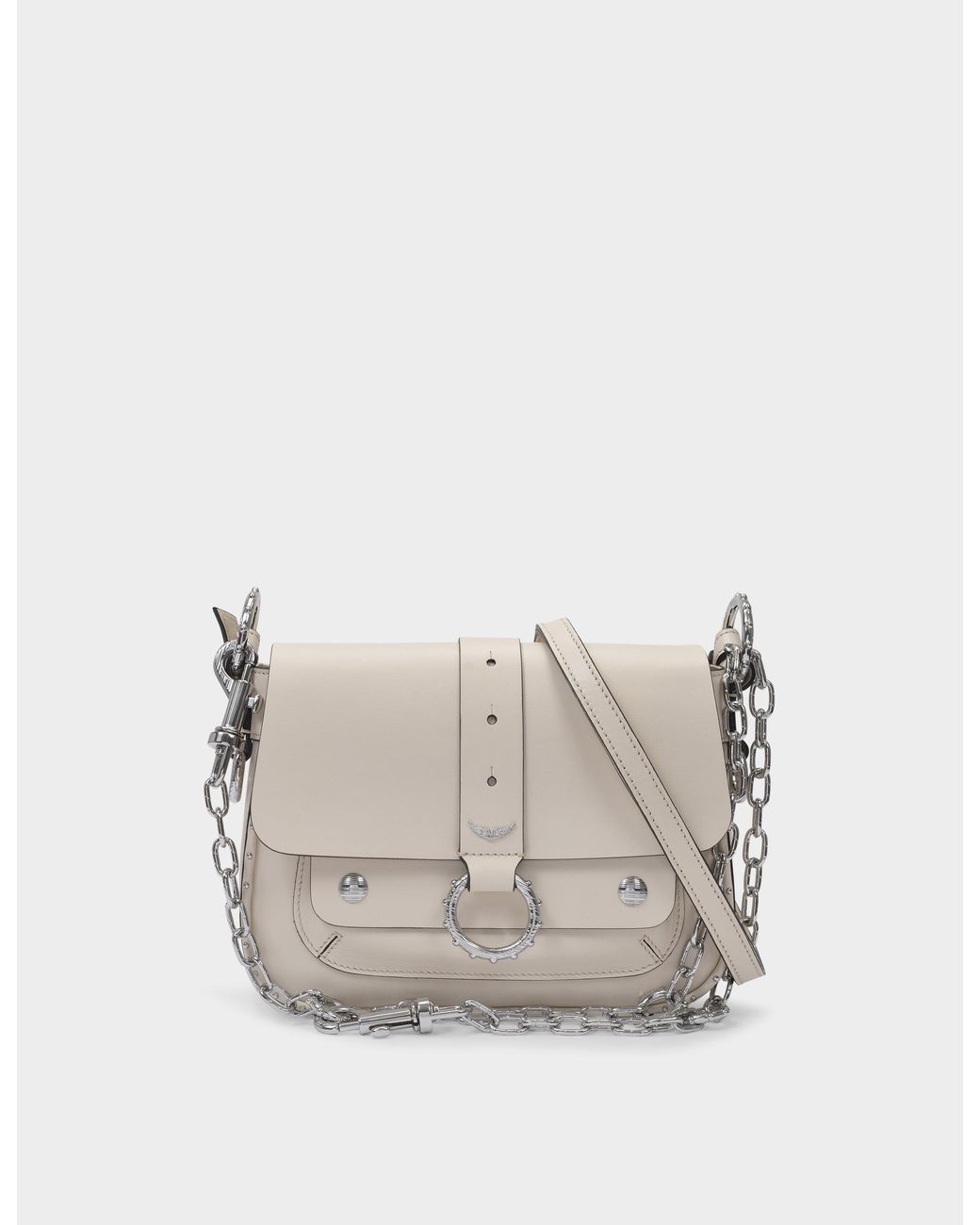 Zadig & Voltaire Kate Bag In White Leather Lyst