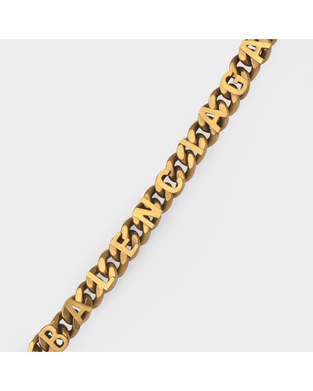 Balenciaga Thick Chain Necklace in Metallic for Men  Lyst Canada
