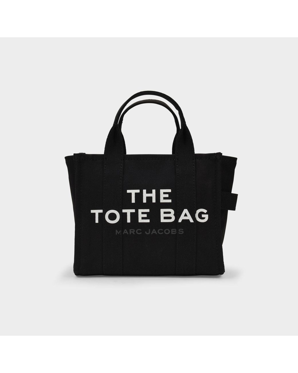 Marc Jacobs Cotton Mini Traveler Tote Bag in Black | Lyst