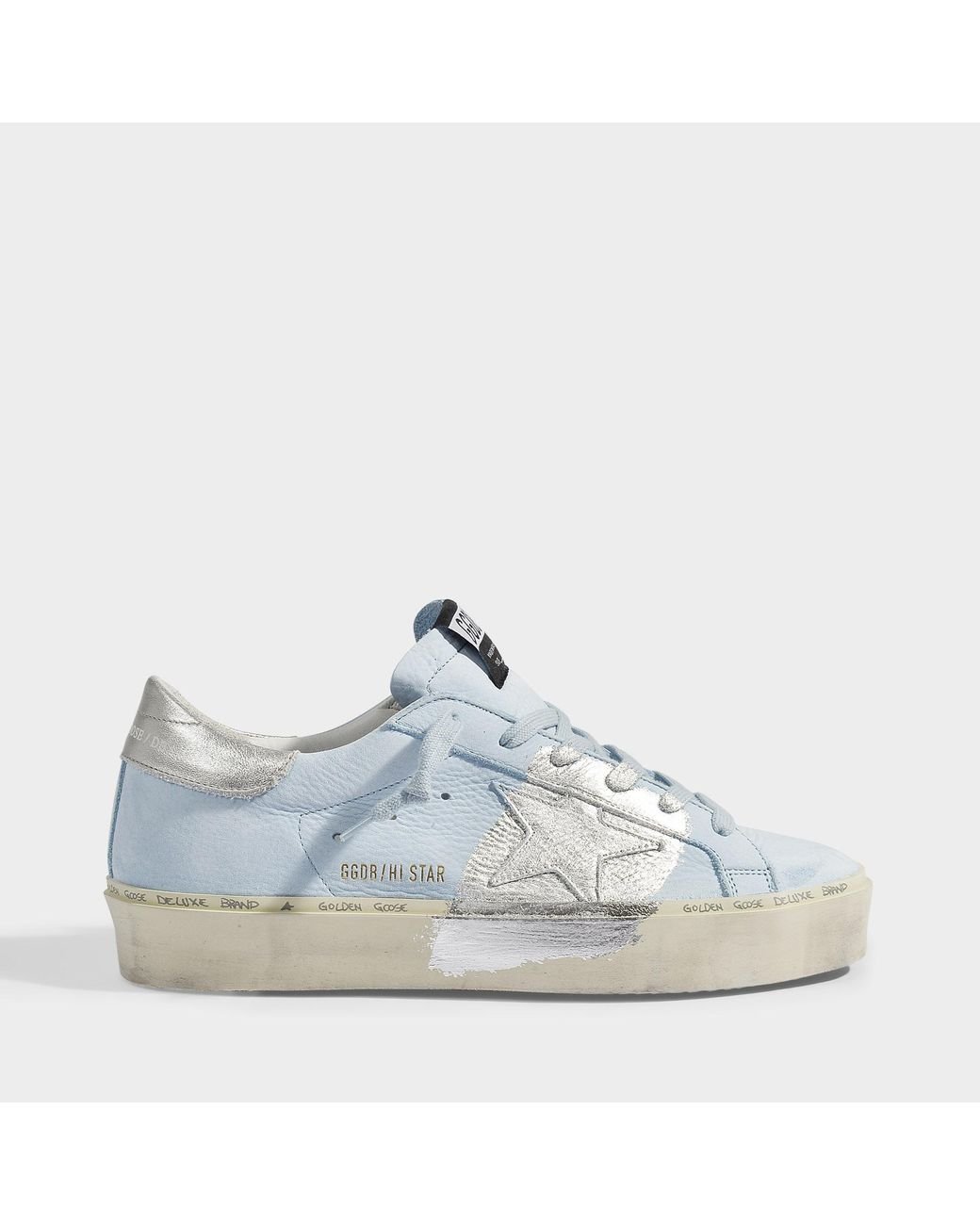 Golden goose blue high tops hot sale