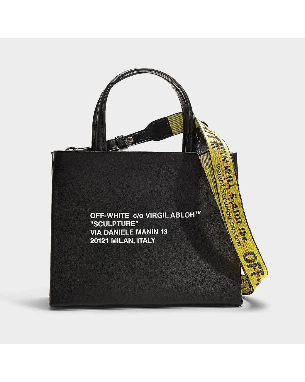 Off-White C/o Virgil Abloh Medium Box Bag In Black And