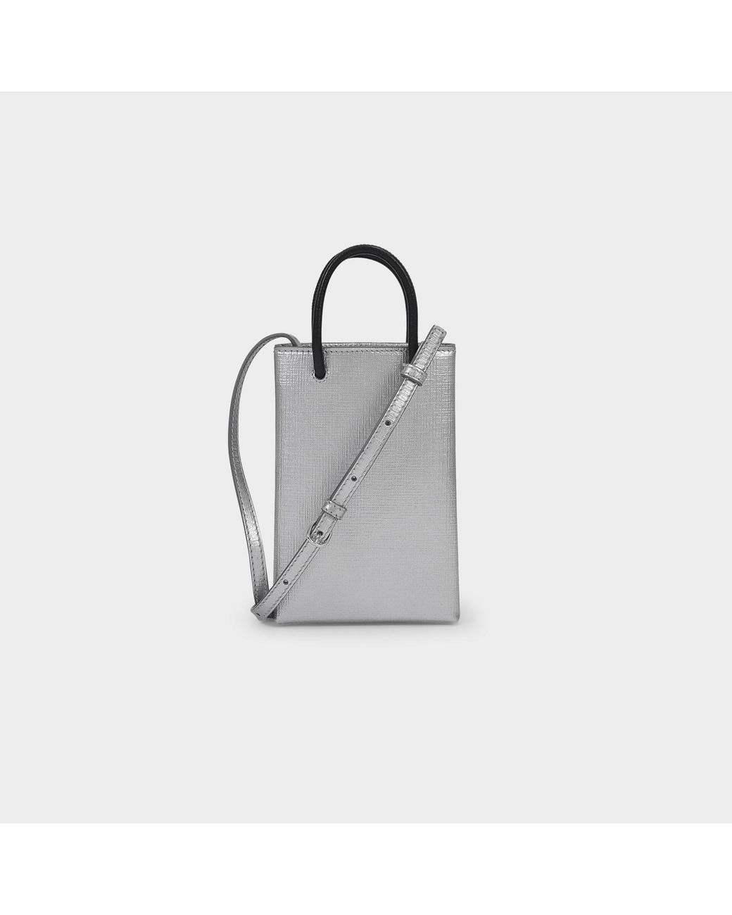 Balenciaga 2020 Mini 'Miami' Phone Shopping Bag - Black Crossbody