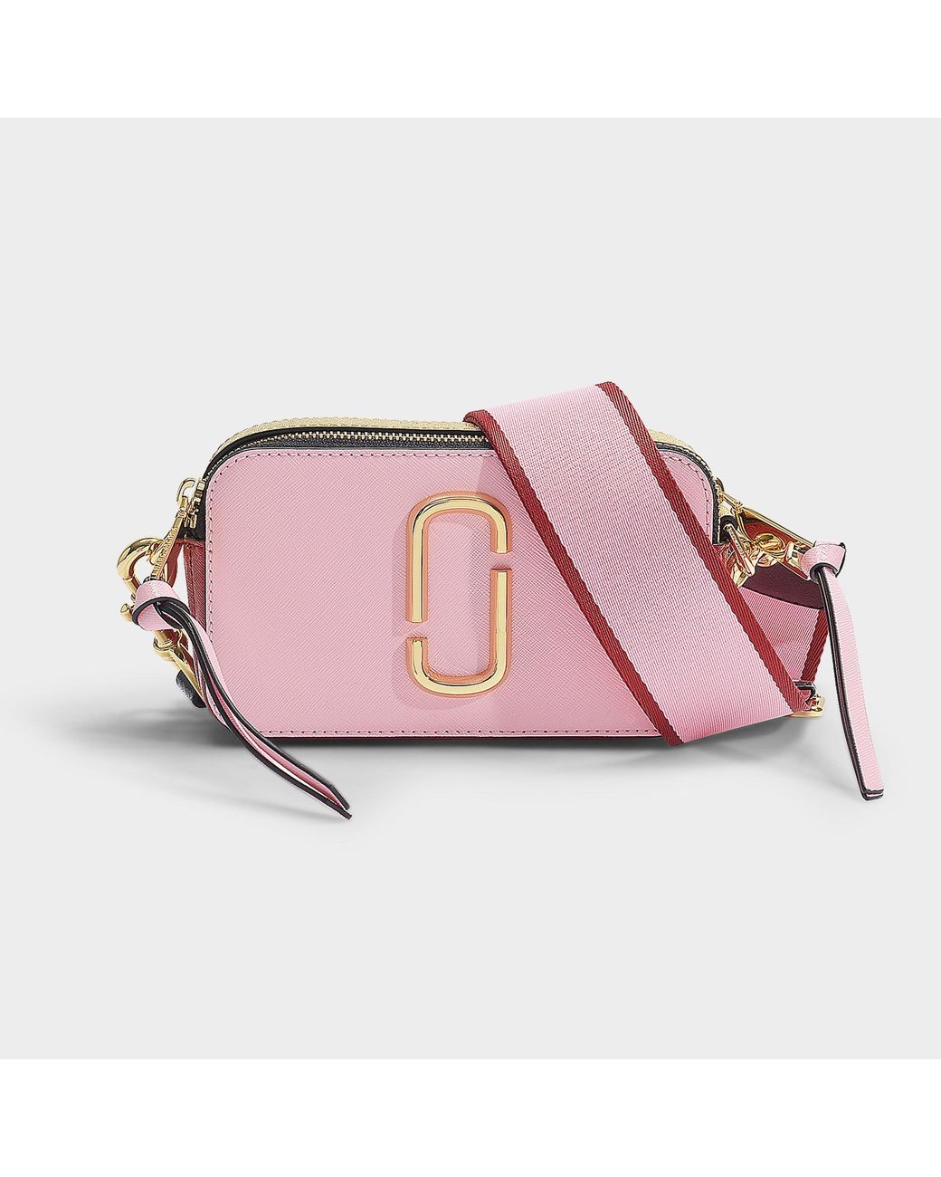 Snapshot leather crossbody bag Marc Jacobs Pink in Leather - 21936520