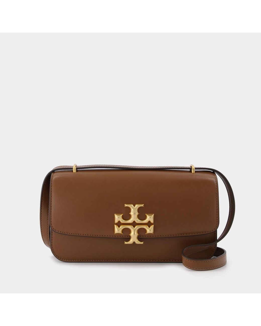 Tory Burch Leather Eleanor E/w Small Convertible Shoulder Bag in Brown ...
