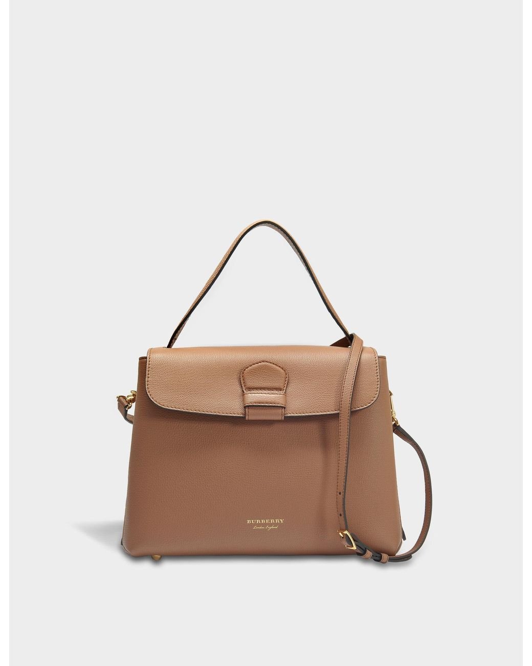 Burberry Medium Camberley Bag In Dark Sand Calfskin Lyst