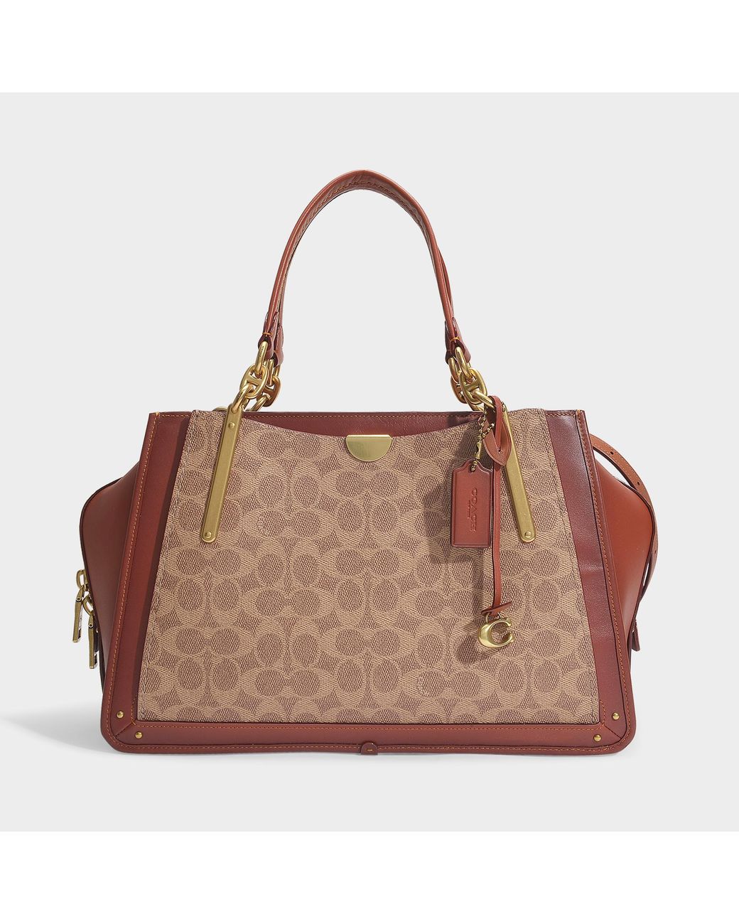 COACH Dreamer 36 Bag In Brown Signature Coated Canvas Lyst