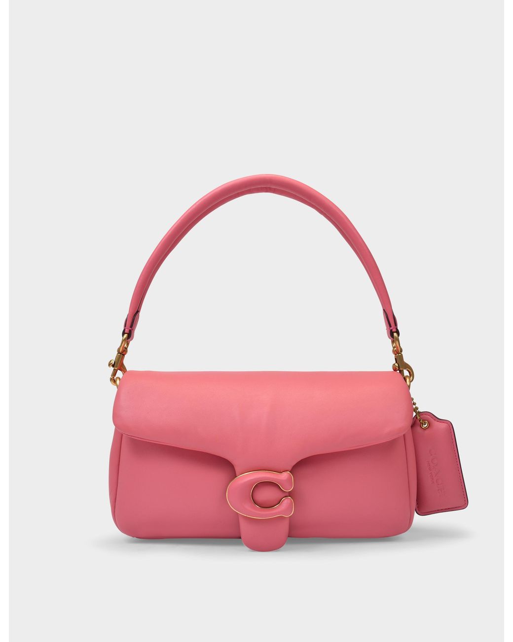 COACH Tabby Pillow Bag In Taffy Pink Leather | Lyst