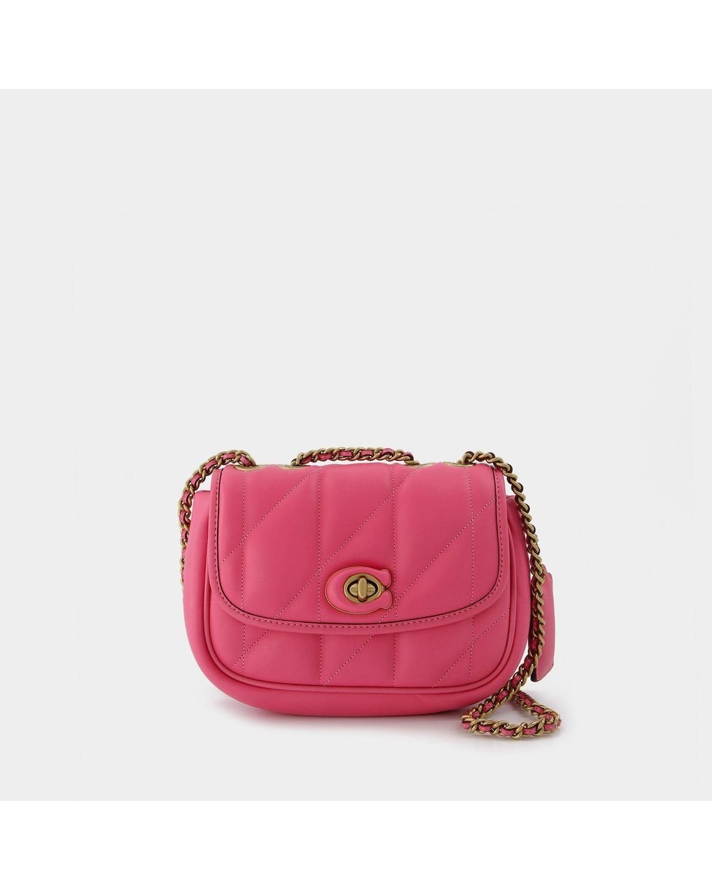 COACH Quilted Pillow Madison Shoulder Bag 18 in Pink Lyst