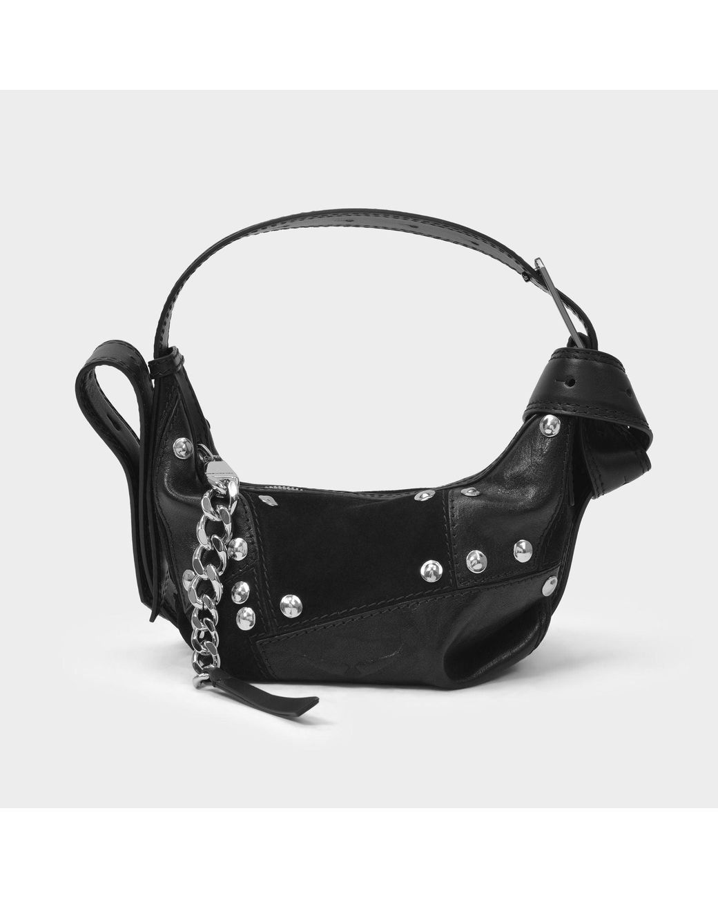 Zadig & Voltaire Le Cecilia Xs Suede Bag in Black Lyst