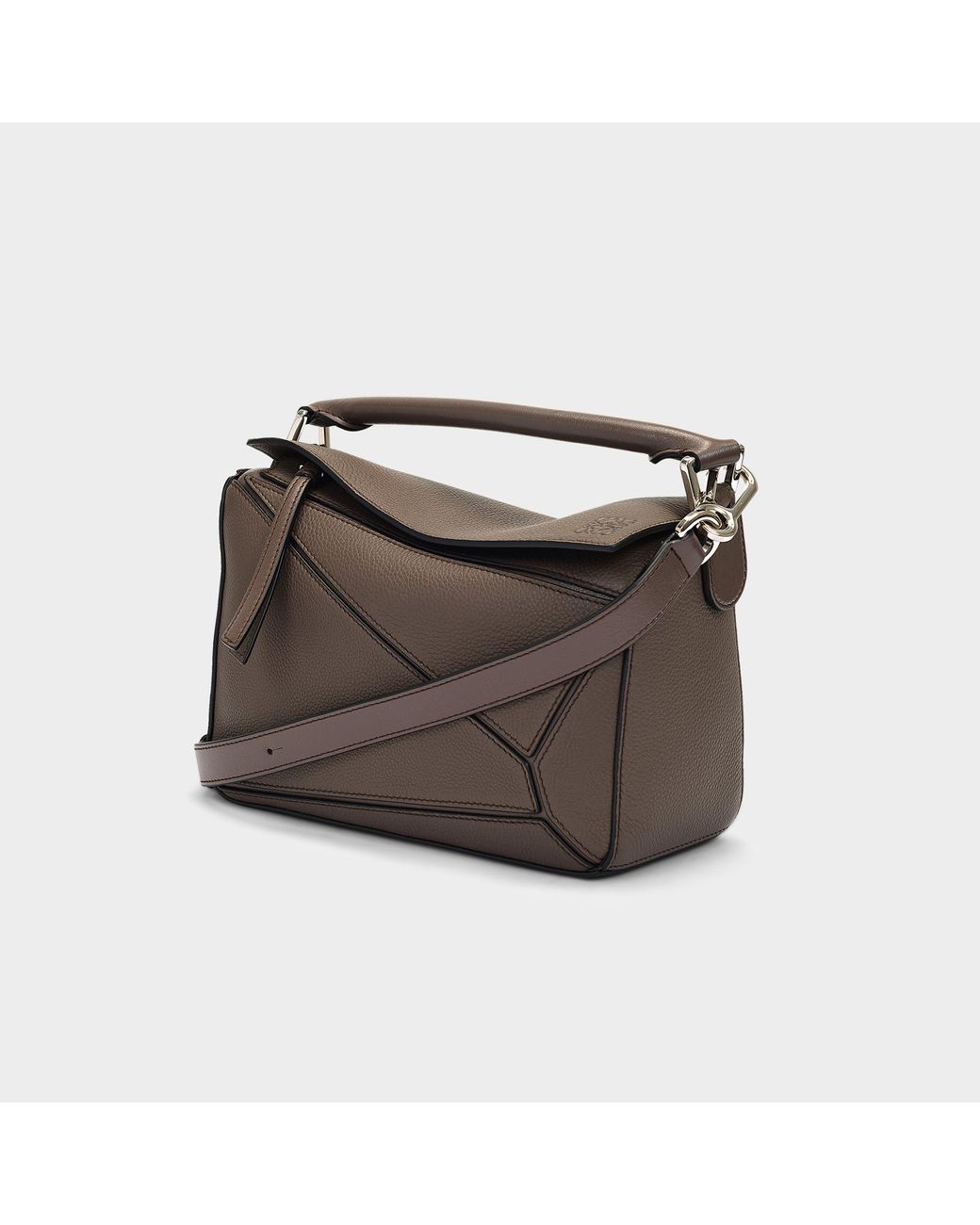 Loewe Puzzle Small Bag In Dark Taupe Leather in Brown | Lyst Canada