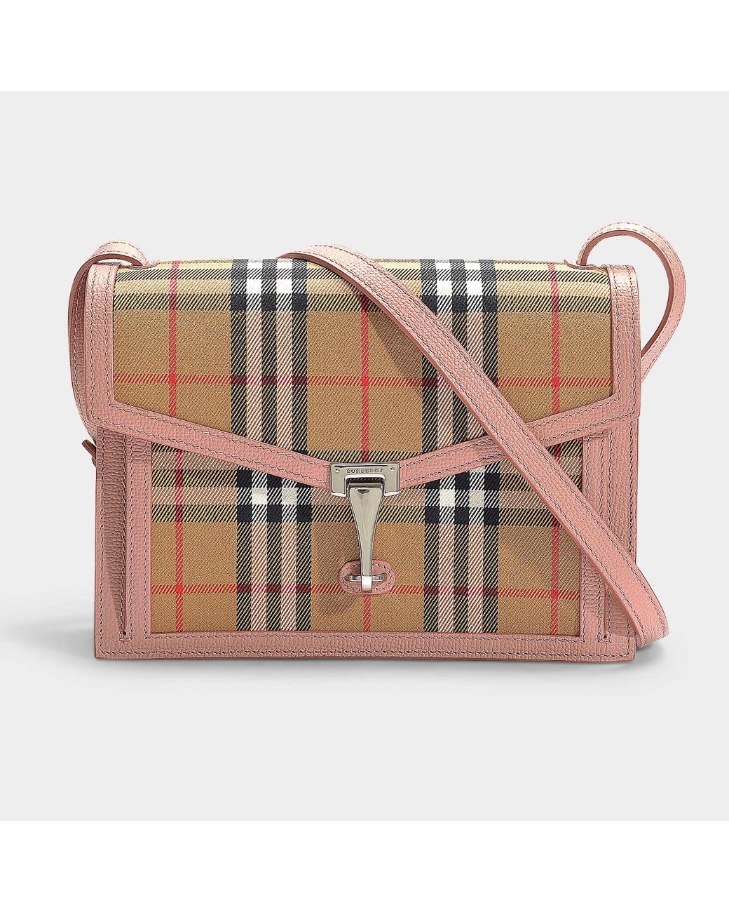 Burberry small macken vintage check & leather crossbody hot sale