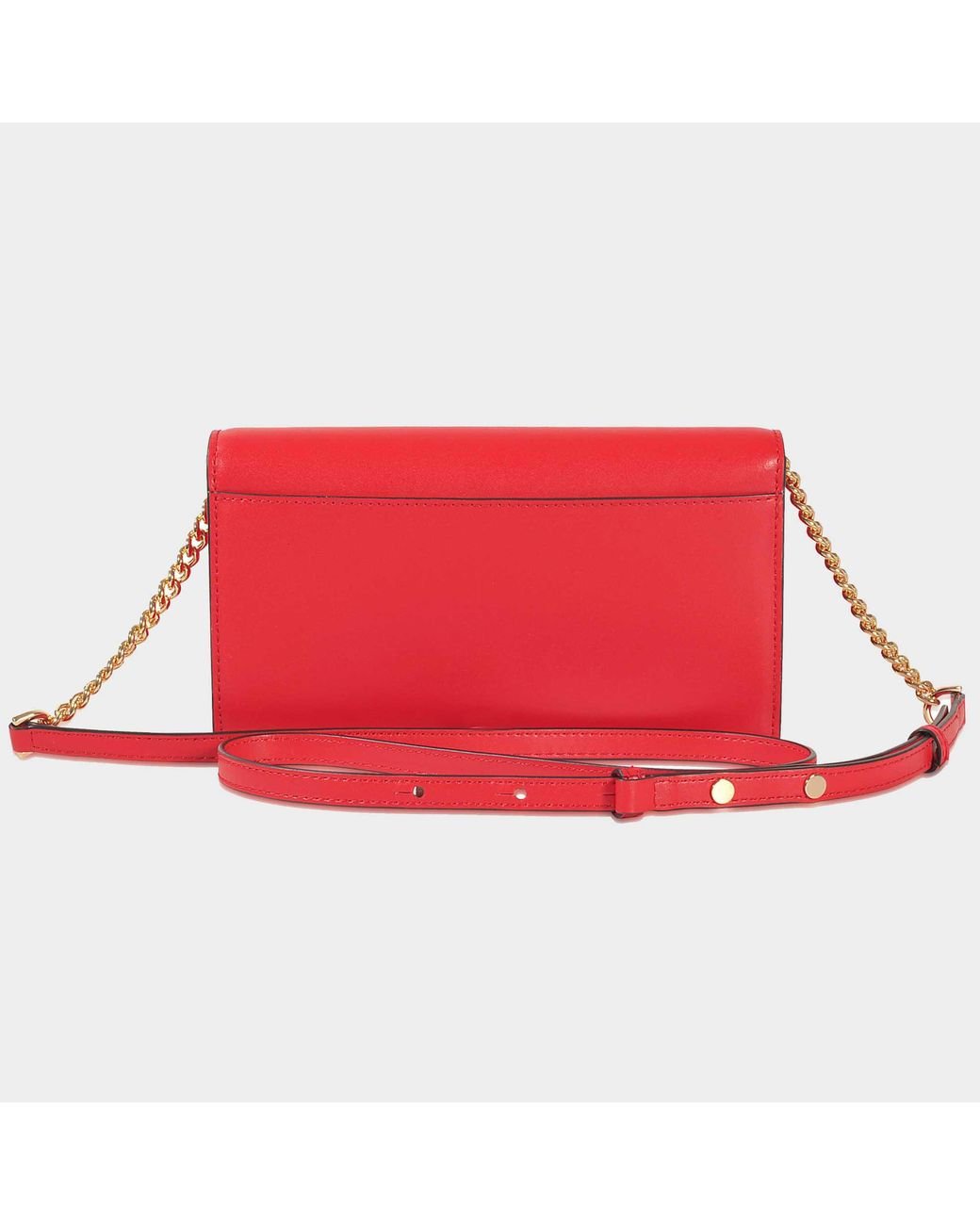 Michael kors mott leather chain wallet deals