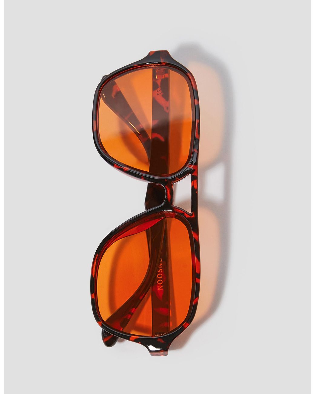 Monsoon Orange Amber Tort Aviator Sunglasses
