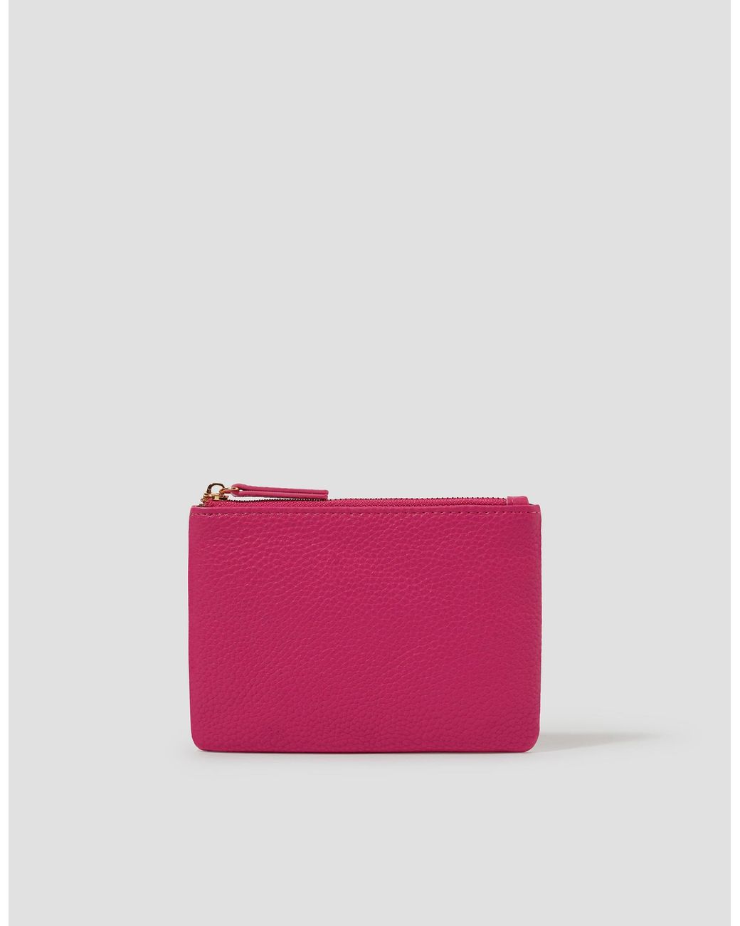 Monsoon Faux Leather Coin Purse Pink