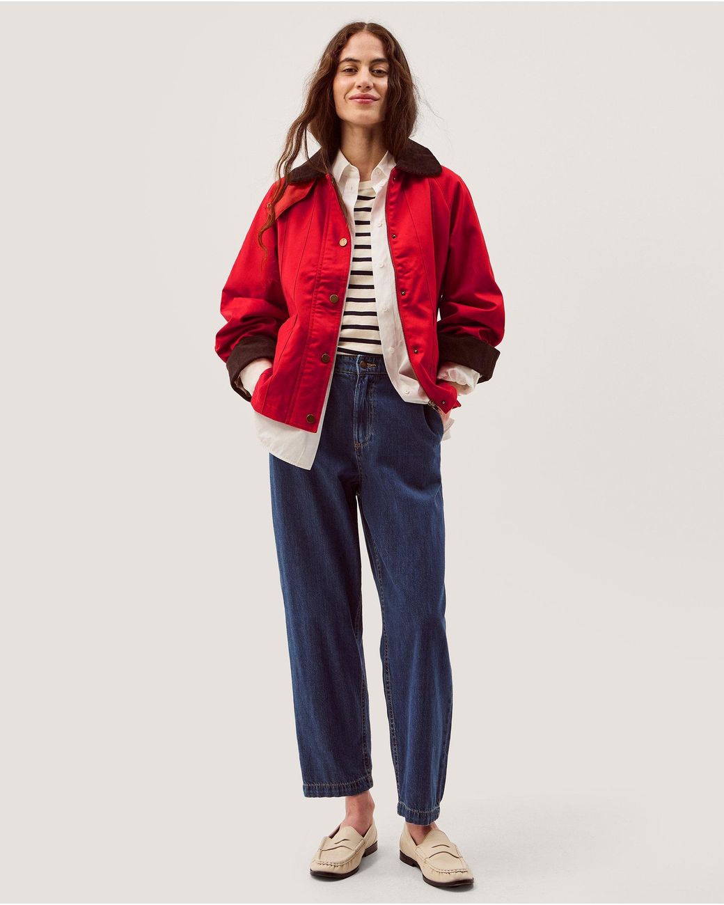 Monsoon Riley Barn Jacket Red | Lyst UK