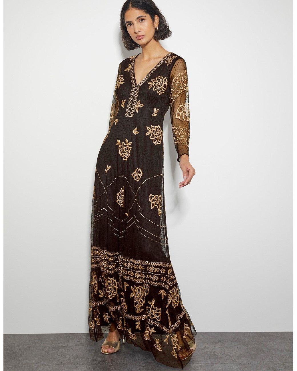 Embellished Dress Michael Michael Kors Floral Embroidered Mesh