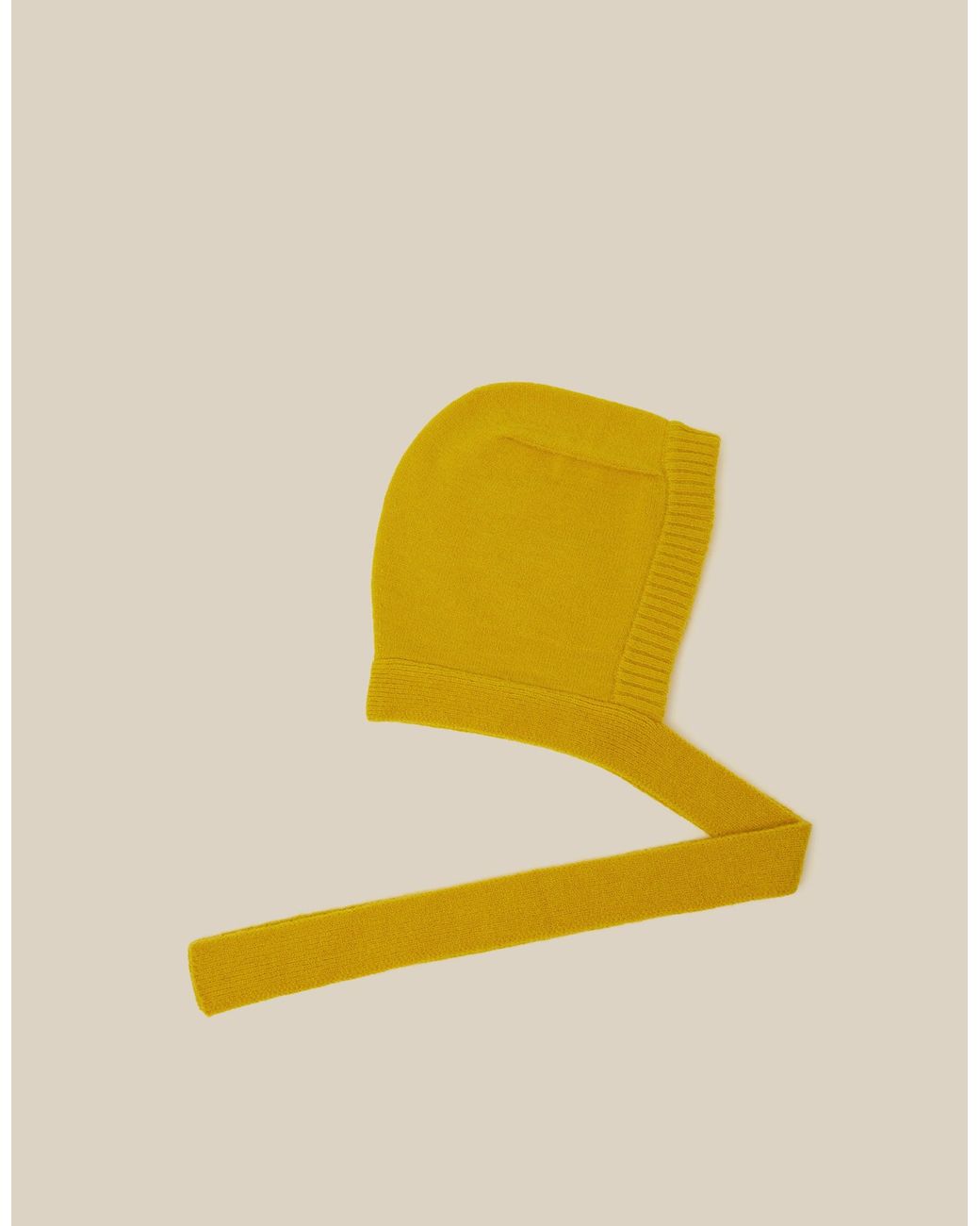 Monsoon Yellow Tala Tie Knitted Bonnet Green