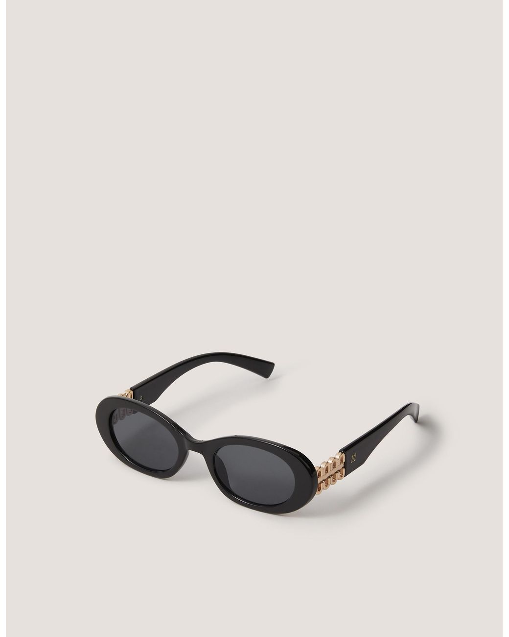 Monsoon Natural Chunky Oval Sunglasses