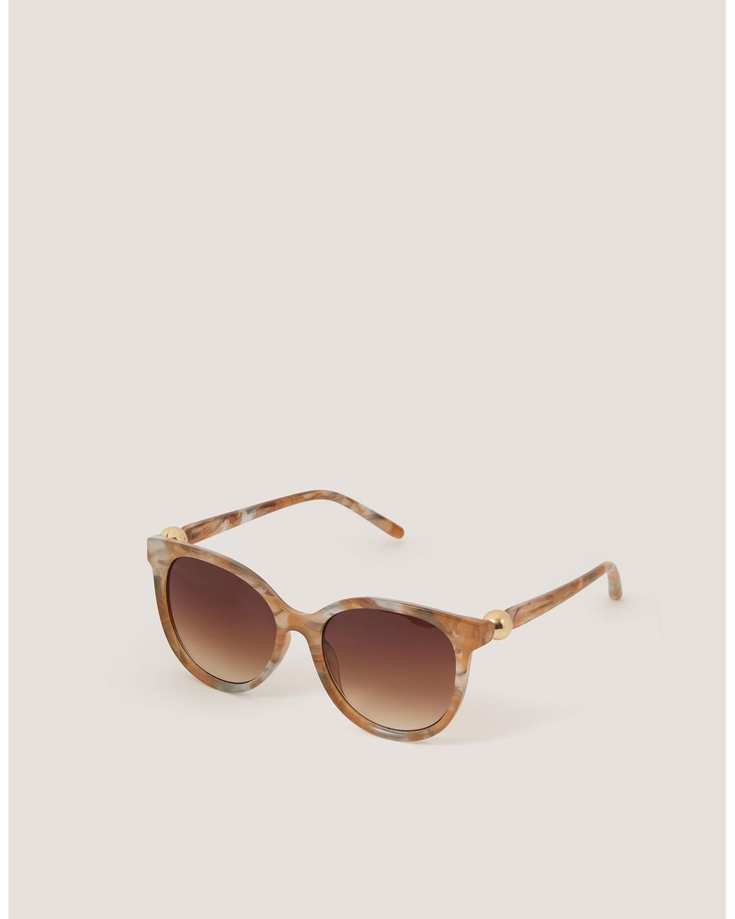 Monsoon Natural Marbled Preppy Sunglasses
