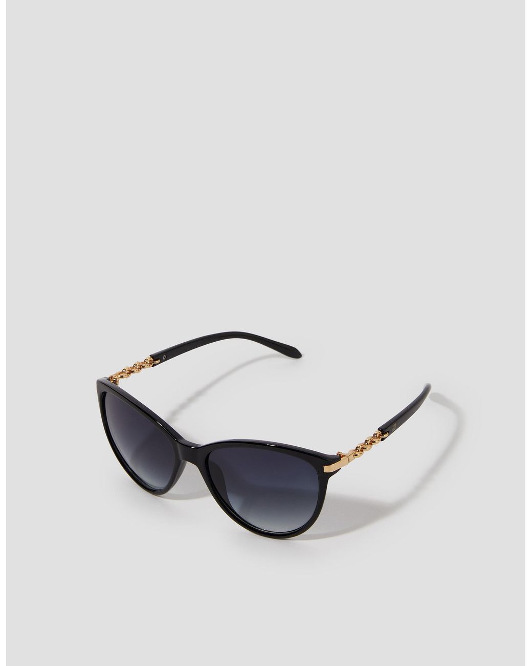 Monsoon Black Chain Hinge Cat Eye Sunglasses