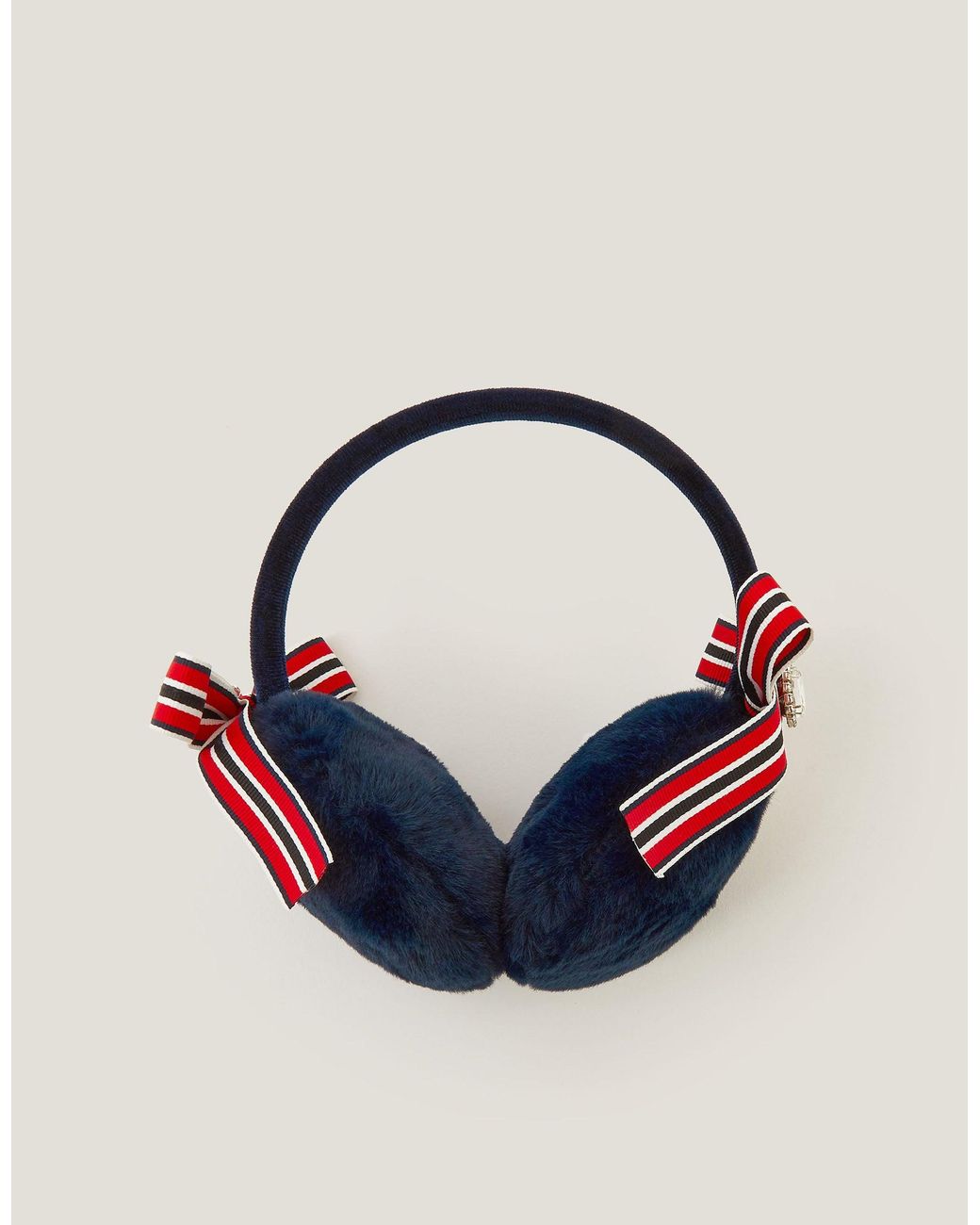 Monsoon Blue Jewel Bow Earmuffs