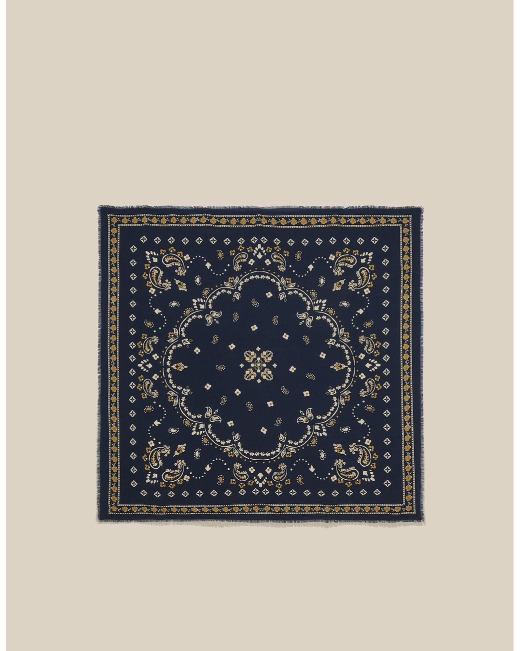 Monsoon Blue Jamelia Large Floral Scarf