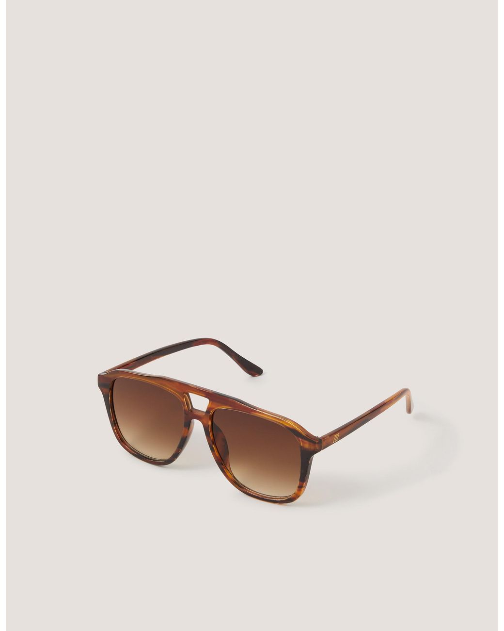 Monsoon Natural Tort Aviator Sunglasses