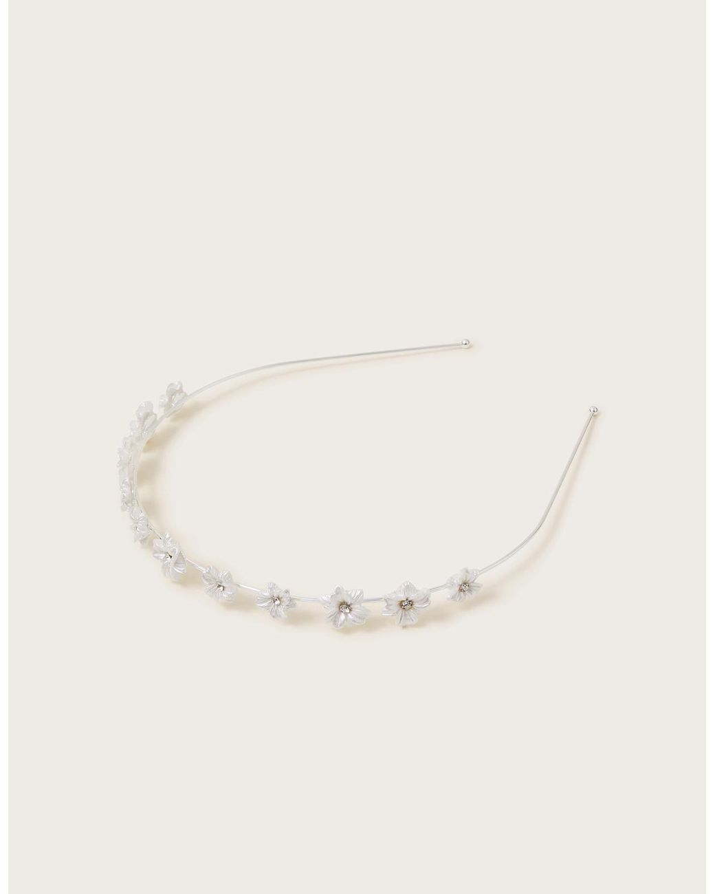 Monsoon Pearly Flower Girl Headband in Natural Lyst UK