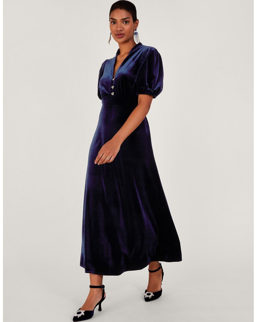 Monsoon Veronique Shirt Dress Blue | Lyst UK