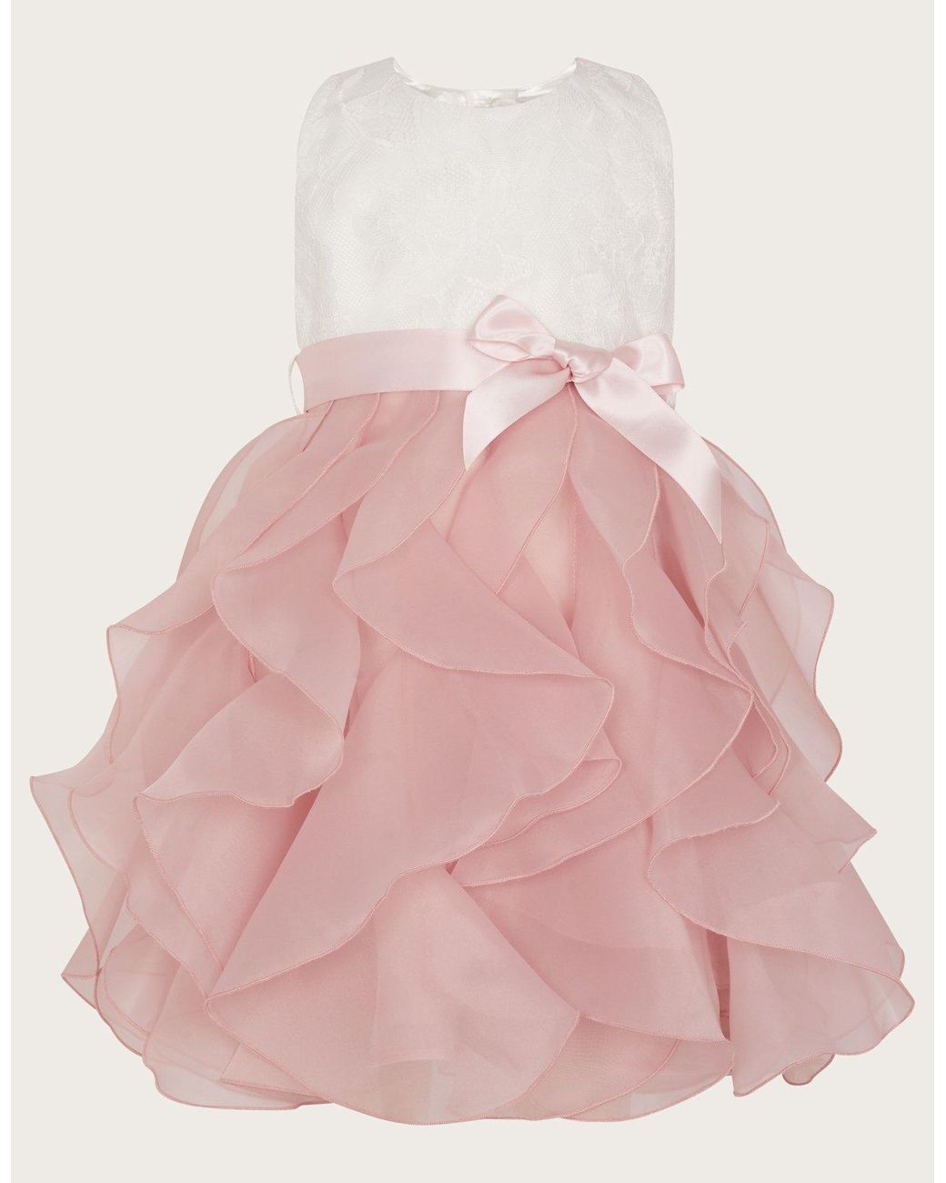 cancan sequin ruffle dress pink