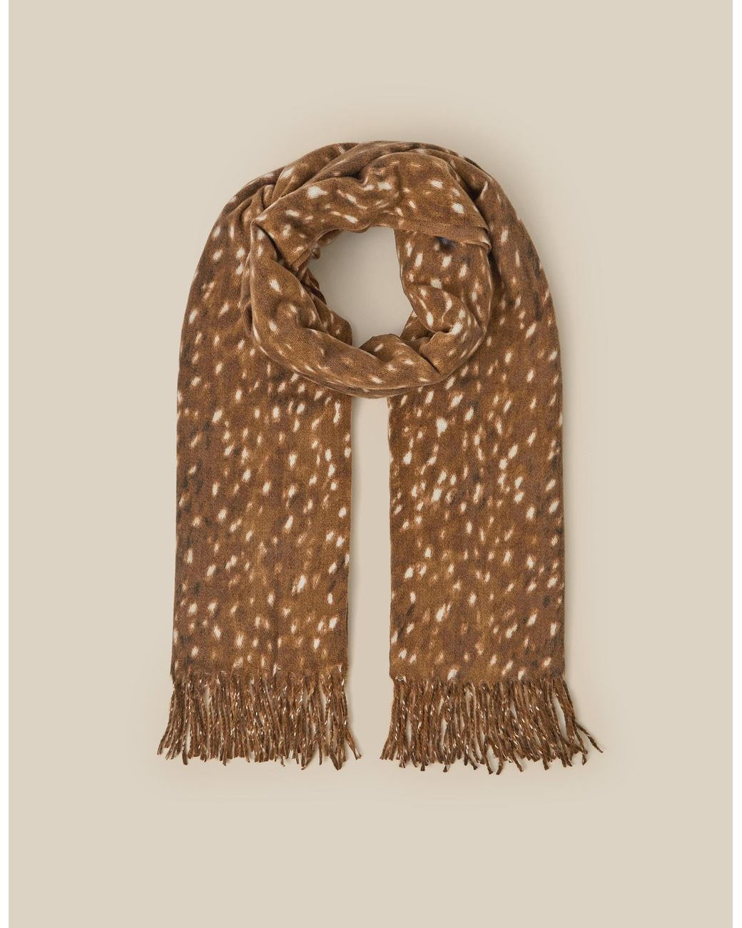 Monsoon Metallic Bea Bambi Print Scarf