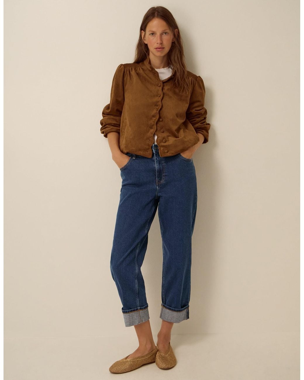Monsoon Tabitha Turn Up Jeans Blue