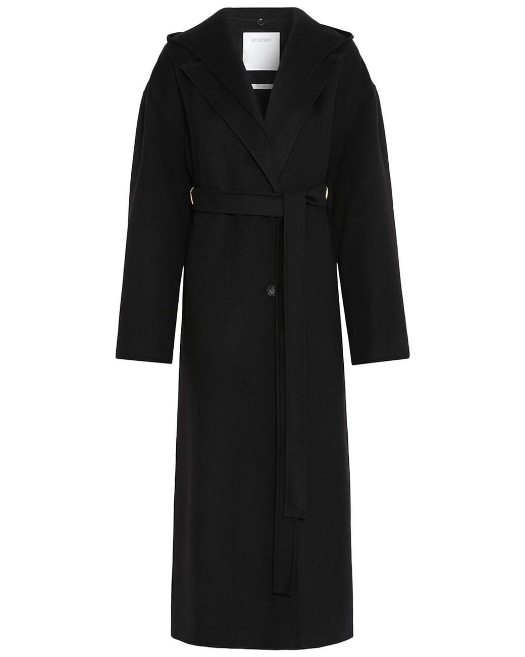 Sportmax Black Oversized Coat