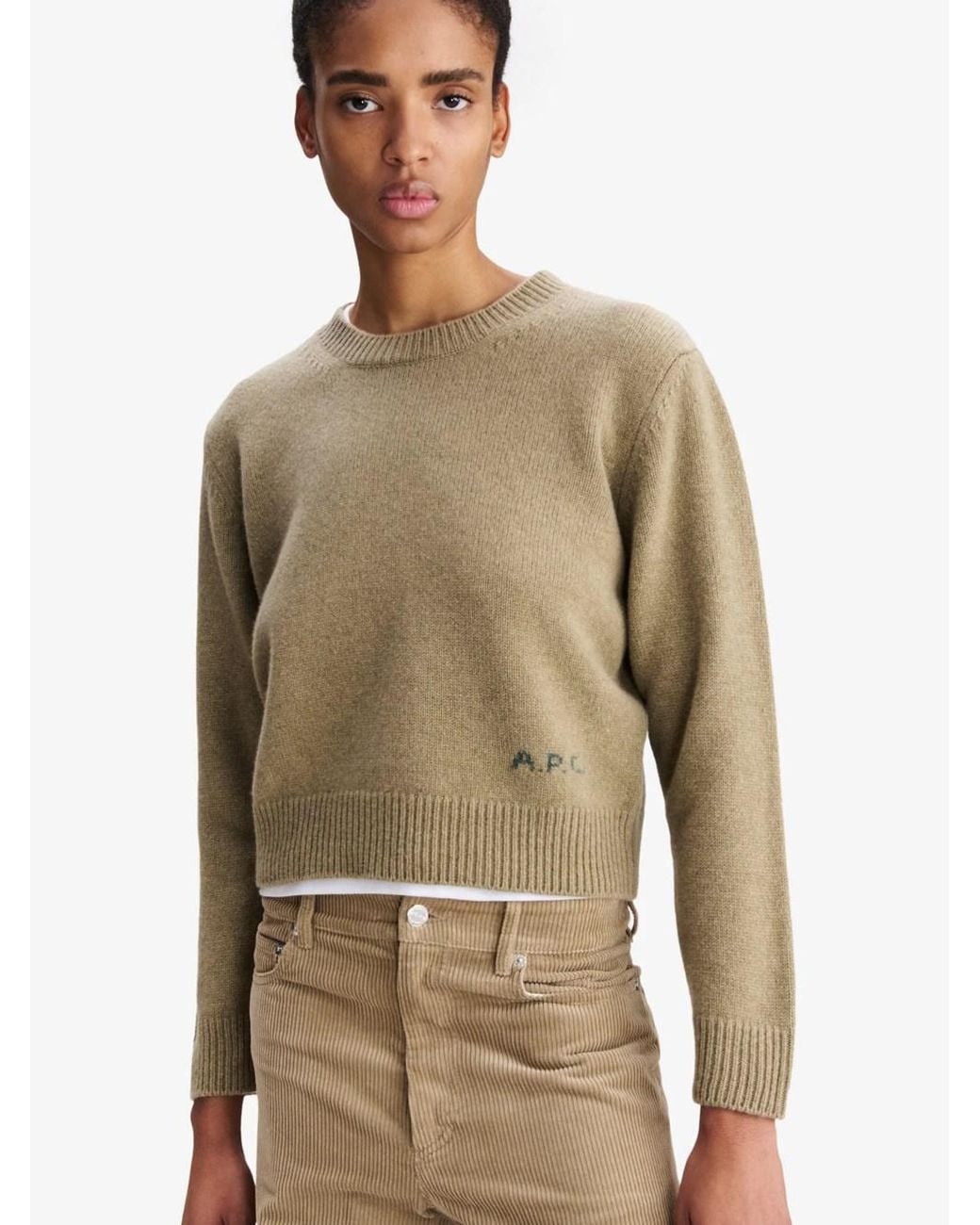 A.P.C. Natural Anna Boxy Wool Sweater