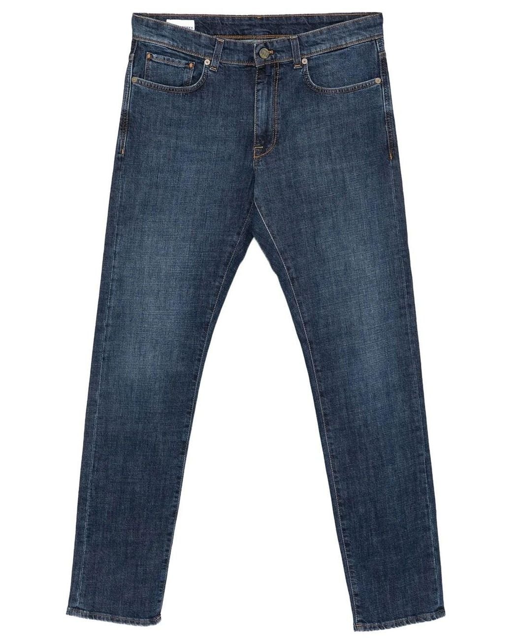 Incotex Blue Tapered Jeans for men