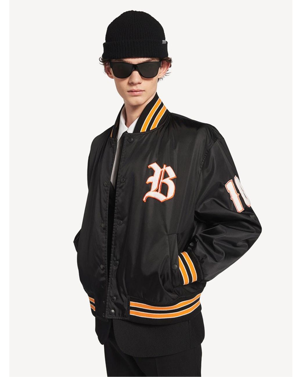 Balenciaga Black Varsity Jacket for men